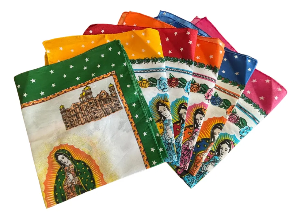 Paliacate Virgen de Guadalupe color surtido